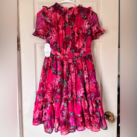 Wonder Nation NWT Dress Size 12 Special Occasion Rose and Peony Pattern - Picture 2 of 3